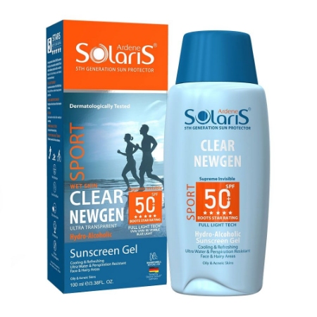 تصویر  ژل ضدآفتاب پوست چرب و جوش دار SPF 50 کلیر نیوژن آردن سولاریس - بی رنگ