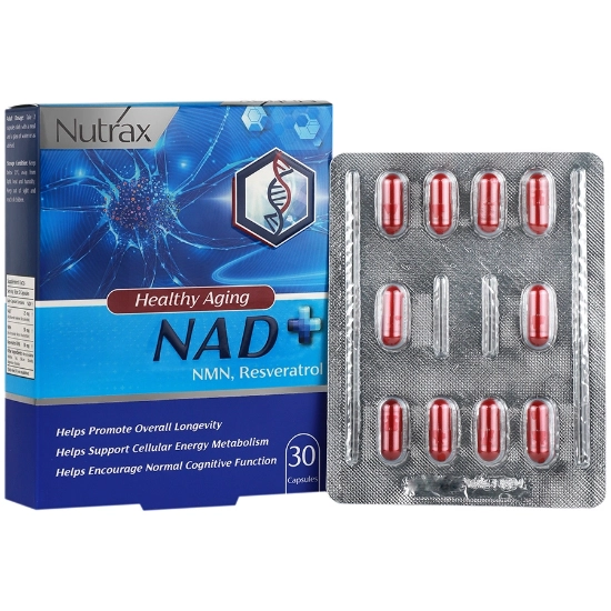 تصویر  کپسول ان آ دی پلاس +NAD نوتراکس - 30 عددی