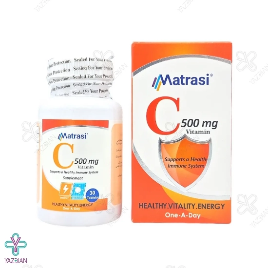 قرص ویتامین ث 500 میلی گرم ماتراسی - 30 عددی