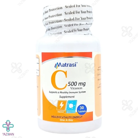 قرص ویتامین ث 500 میلی گرم ماتراسی - 30 عددی