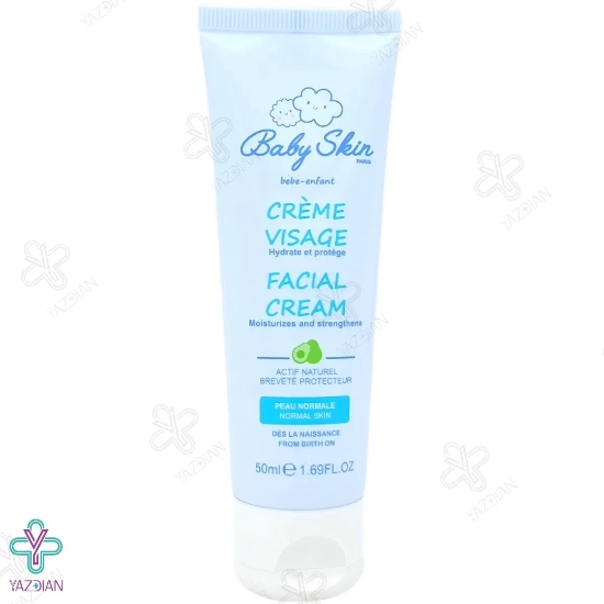  کرم مرطوب کننده صورت کودکان بیبی اسکین - 50 میلی لیتر
