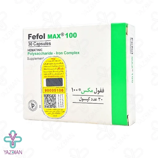 کپسول آهن 100 فیفول مکس - 30 عددی