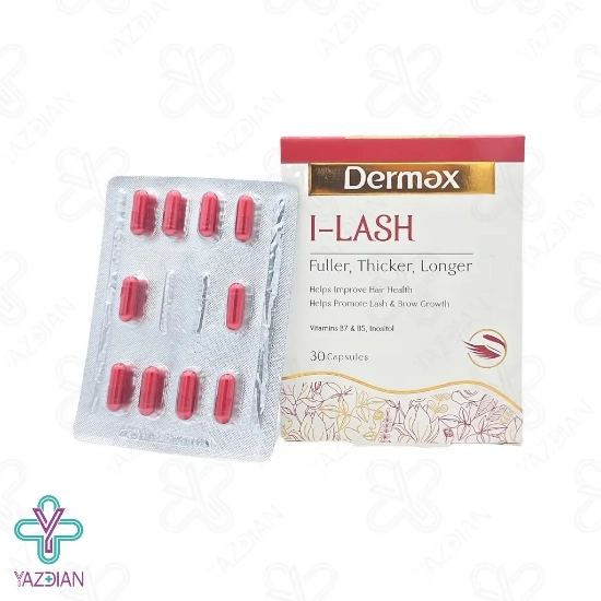 کپسول تقویت مژه و ابرو آی لش درمکس - 30 عددی