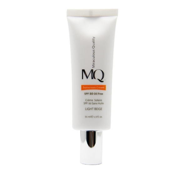 تصویر  کرم ضد آفتاب SPF 50 فاقد چربی ام کیو MQ - بژ روشن