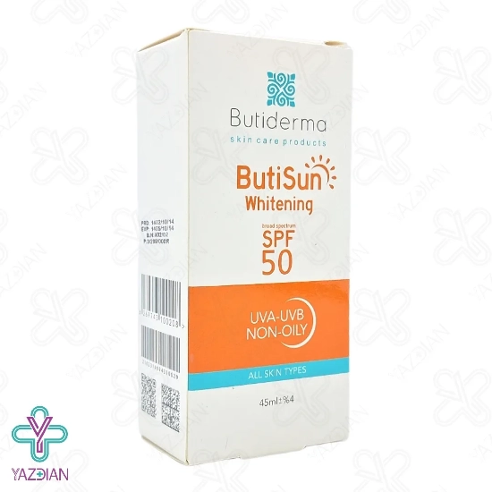 کرم ضد آفتاب روشن کننده SPF 50 بیوتی درما – بی رنگ	