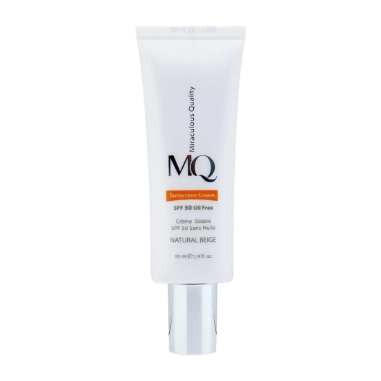 تصویر  کرم ضد آفتاب SPF 50 فاقد چربی ام کیو MQ - بژ طبیعی