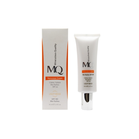 تصویر  کرم ضد آفتاب و ضد لک SPF 50 ام کیو MQ مدل بایوتچ - بژ روشن