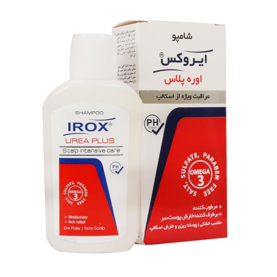 تصویر  شامپو ضد خشکی و خارش اوره پلاس ایروکس - 200 میلی لیتر