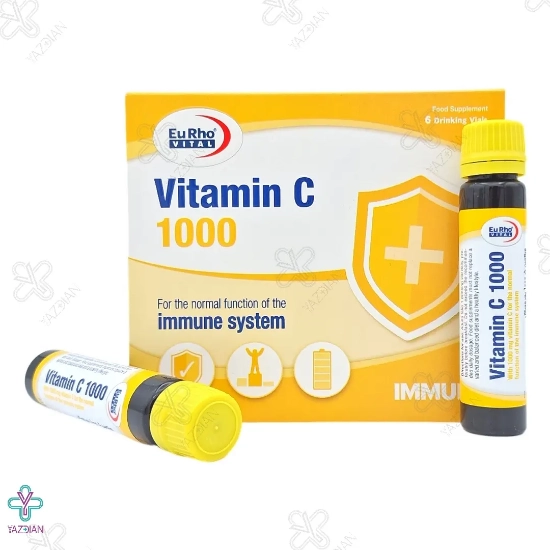 ویال خوراکی ویتامین ث 1000 میلی گرم یوروویتال - 6 عددی