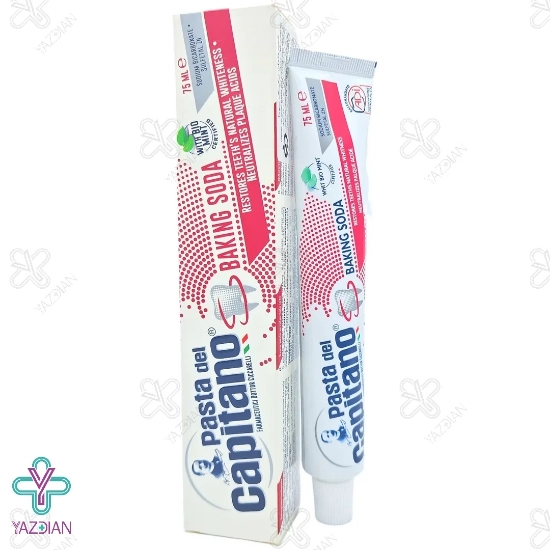 خمیر دندان جوش شیرین مدل BAKING SODA پاستا دل کاپیتانو - 75 میلی لیتر