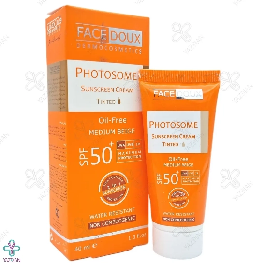 کرم ضد آفتاب SPF50 فاقد چربی فیس دوکس - بژ متوسط