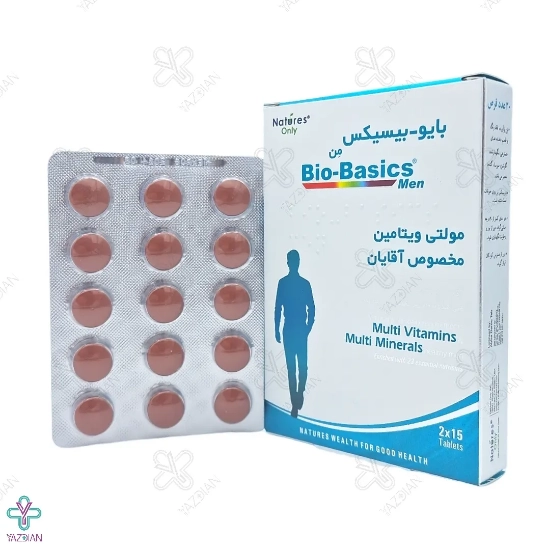 قرص مولتی ویتامین آقایان بایوبیسیکس نیچرز اونلی - 30 عددی