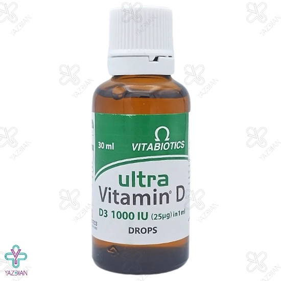  قطره خوراکی اولترا ویتامین د3 1000 ویتابیوتیکس - 30 میلی لیتر