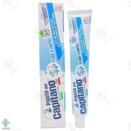خمیر دندان ضد پلاک و پوسیدگی مدل Plaque & Cavities پاستا دل کاپیتانو - 75 میلی لیتر
