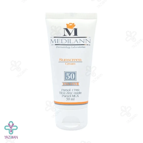کرم ضد آفتاب SPF 50 مدیلن پوست خشک و معمولی - بژ روشن