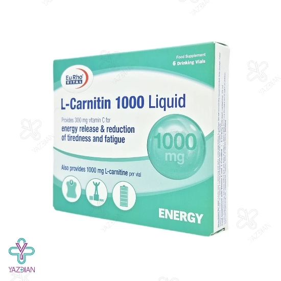 ویال ال کارنیتین 1000 یوروویتال - 6 عددی