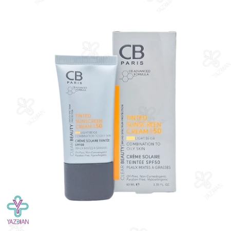 کرم ضد آفتاب فاقد چربیSPF 50 سی بی پاریس – بژ روشن