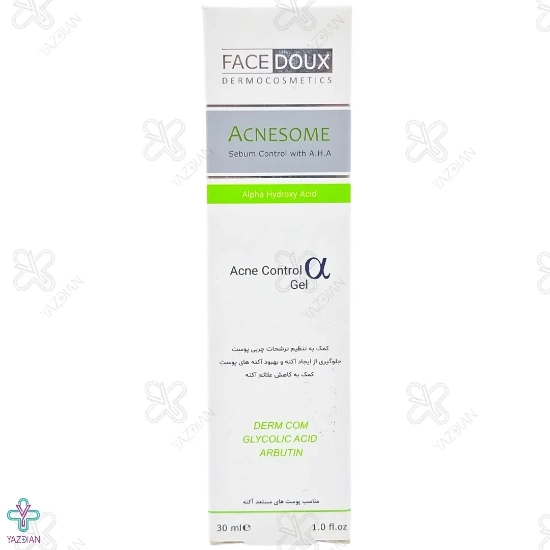 ژل کنترل کننده چربی حاوی AHA آکنه زوم فیس دوکس - 30 میلی لیتر