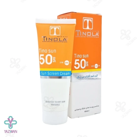 کرم ضد آفتاب SPF 50 پوست خشک تینولا - بی رنگ