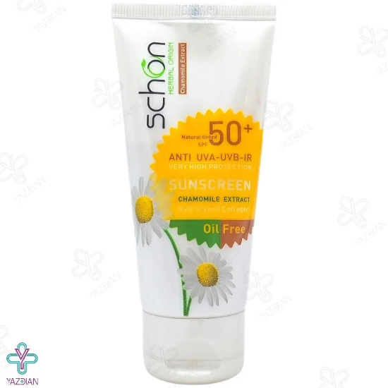 کرم ضد آفتاب SPF50 فاقد چربی شون - بژ طبیعی	