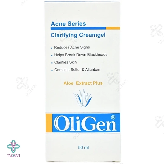کرم ژل شفاف کننده و آنتی آکنه الی ژن - 50 میلی لیتر 