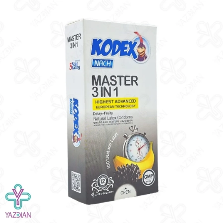 کاندوم مستر 3 در 1 کدکس - 12 عدد	