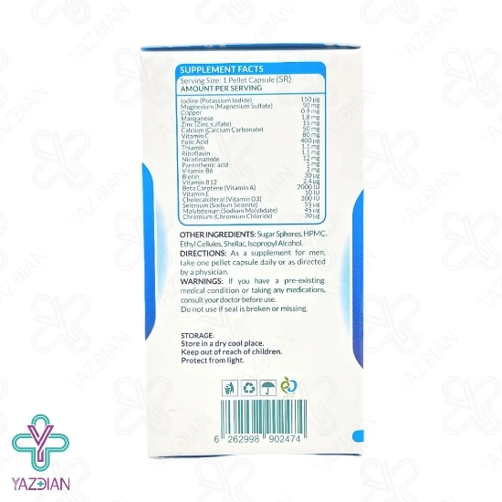 کپسول مولتی ویتامین مینرال آقایان نیچرز پلنتی - 60 عددی	