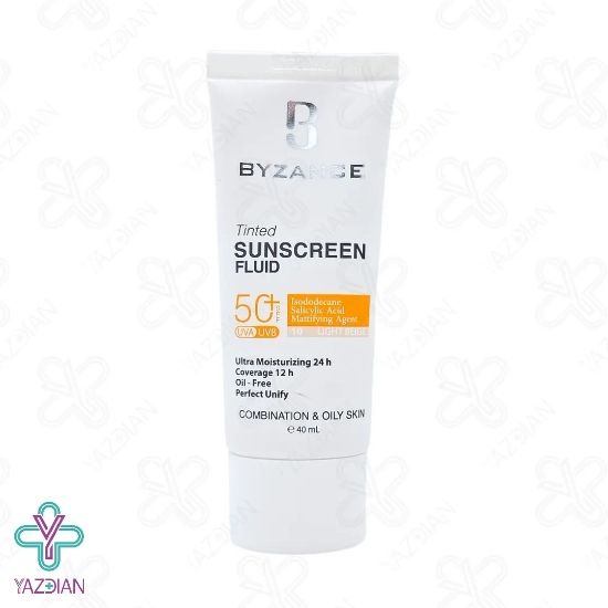 فلوئید ضد آفتاب SPF 50 پوست چرب بیزانس – بژ روشن
