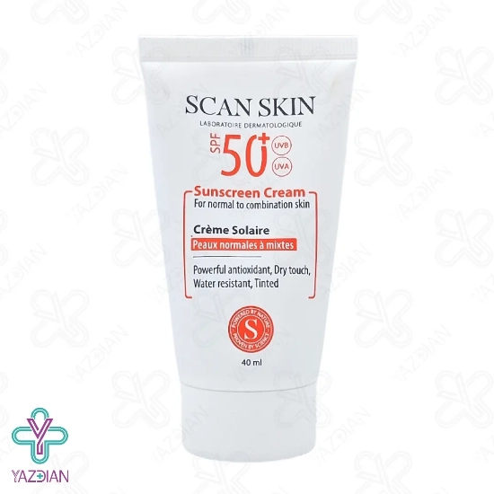 کرم ضد آفتاب SPF50 اسکن اسکین پوست نرمال تا مختلط - رنگی
