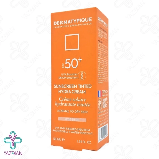 کرم ضد آفتاب SPF50 پوست نرمال تا خشک درماتیپیک – رز بژ