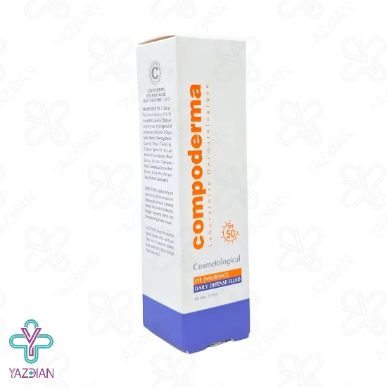 کرم ضد آفتاب دور چشم SPF50 کامپودرما - بی رنگ	
