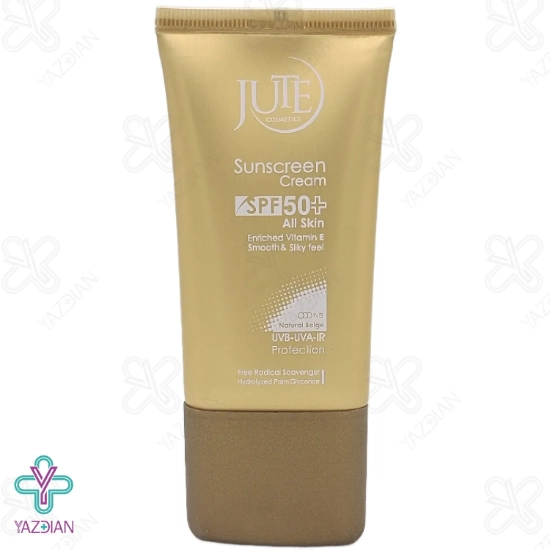 کرم ضد آفتاب SPF 50 انواع پوست ژوت - بژ طبیعی	