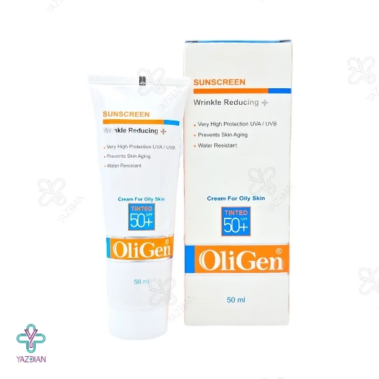 کرم ضد آفتاب و ضد چروک SPF50 الی ژن مناسب پوست چرب - رنگی	