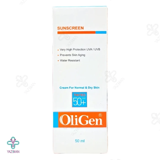 کرم ضد آفتاب و ضد چروک SPF50 الی ژن مناسب پوست خشک و معمولی - رنگی	