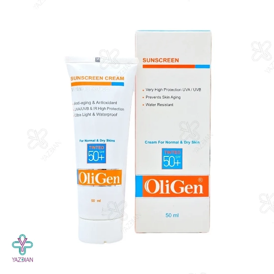 کرم ضد آفتاب و ضد چروک SPF50 الی ژن مناسب پوست خشک و معمولی - رنگی	
