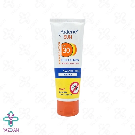 لوسیون ضد آفتاب دافع حشرات SPF30 آردن – بی رنگ	