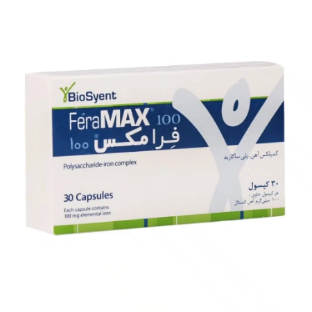تصویر  کپسول آهن فرامکس بیوساینت 100 میلی گرم - 30 عددی
