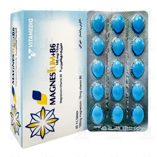 قرص منیزیم ب6 ویتامدیک کوثر - 60 عددی 
