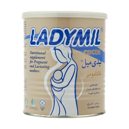 تصویر  پودر تقویت کننده بانوان لیدی میل کاکائو - 400 گرم