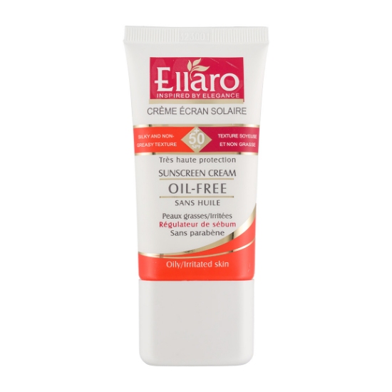 تصویر  کرم ضد آفتاب فاقد چربی SPF 50 الارو  - بی رنگ